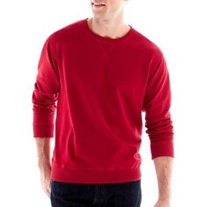 St. John's Bay Red Lightweight Sweatshirt